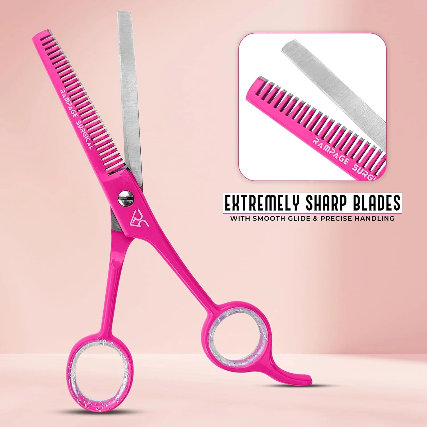 قیچی پیتاژ حرفه ای آرایشگری 6.5 اینچ - قیچی پیتاژ مو صورتی، قیچی پیتاژ آرایشگری استیل ضد زنگ ژاپنی برای آقایان و بانوان (قیچی پیتاژ، ژاپنی، B-5) قیچی پیتاژ حرفه ای آرایشگری 6.5 اینچ - قیچی پیتاژ مو صورتی، قیچی پیتاژ آرایشگری استیل ضد زنگ ژاپنی برای آقایان و بانوان (قیچی پیتاژ، ژاپنی، B-5)