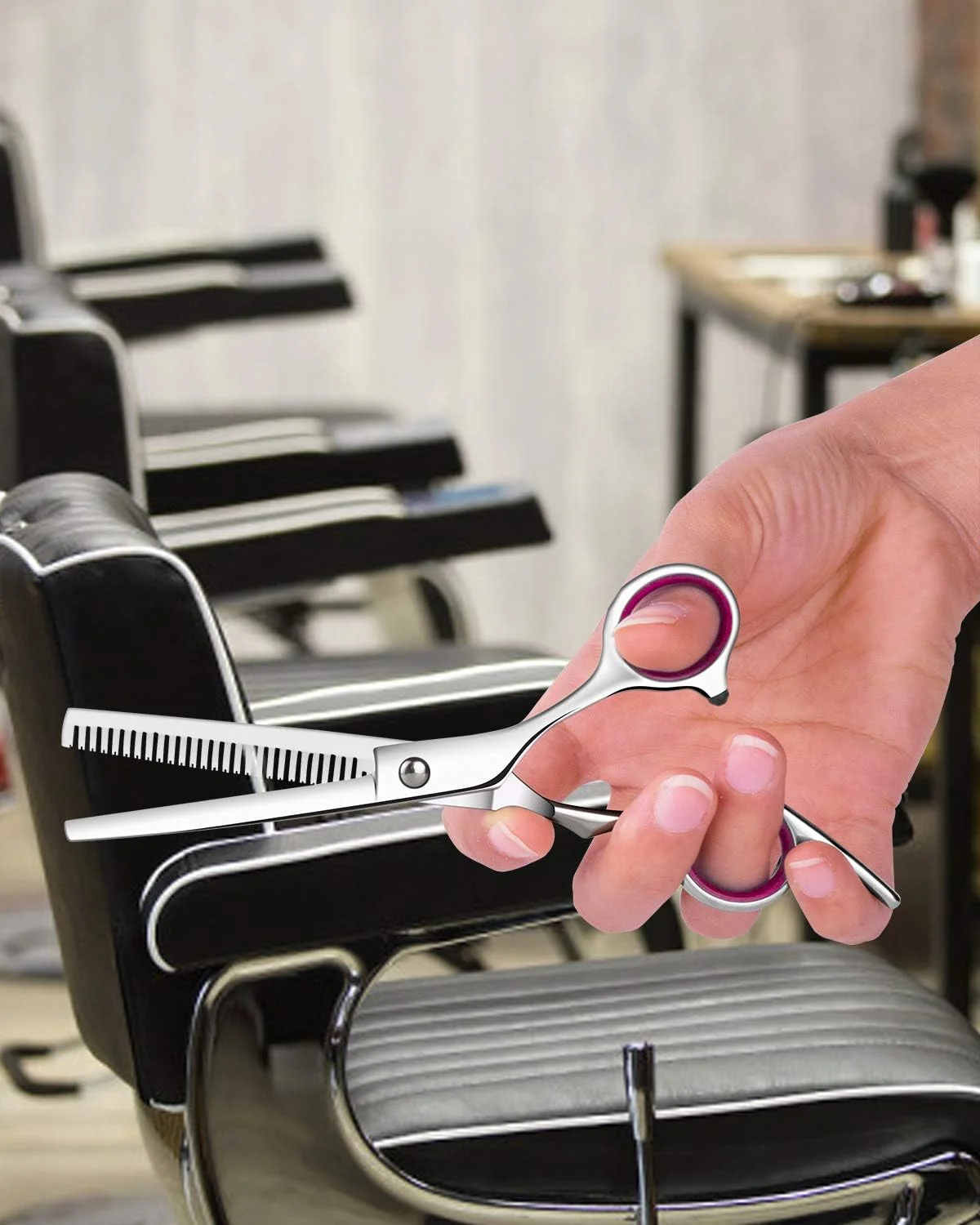 قیچی پیتاژ MSDADA، قیچی اصلاح 6.7 اینچی از جنس استیل ضد زنگ، قیچی حرفه ای برای آرایشگری، قیچی بافت دهنده و ترکیب کننده مو، مناسب برای استفاده آرایشگران حرفه ای، استفاده در منزل، قیچی آرایشگری برای زنان، مردان و کودکان قیچی پیتاژ MSDADA، قیچی اصلاح 6.7 اینچی از جنس استیل ضد زنگ، قیچی حرفه ای برای آرایشگری، قیچی بافت دهنده و ترکیب کننده مو، مناسب برای استفاده آرایشگران حرفه ای، استفاده در منزل، قیچی آرایشگری برای زنان، مردان و کودکان