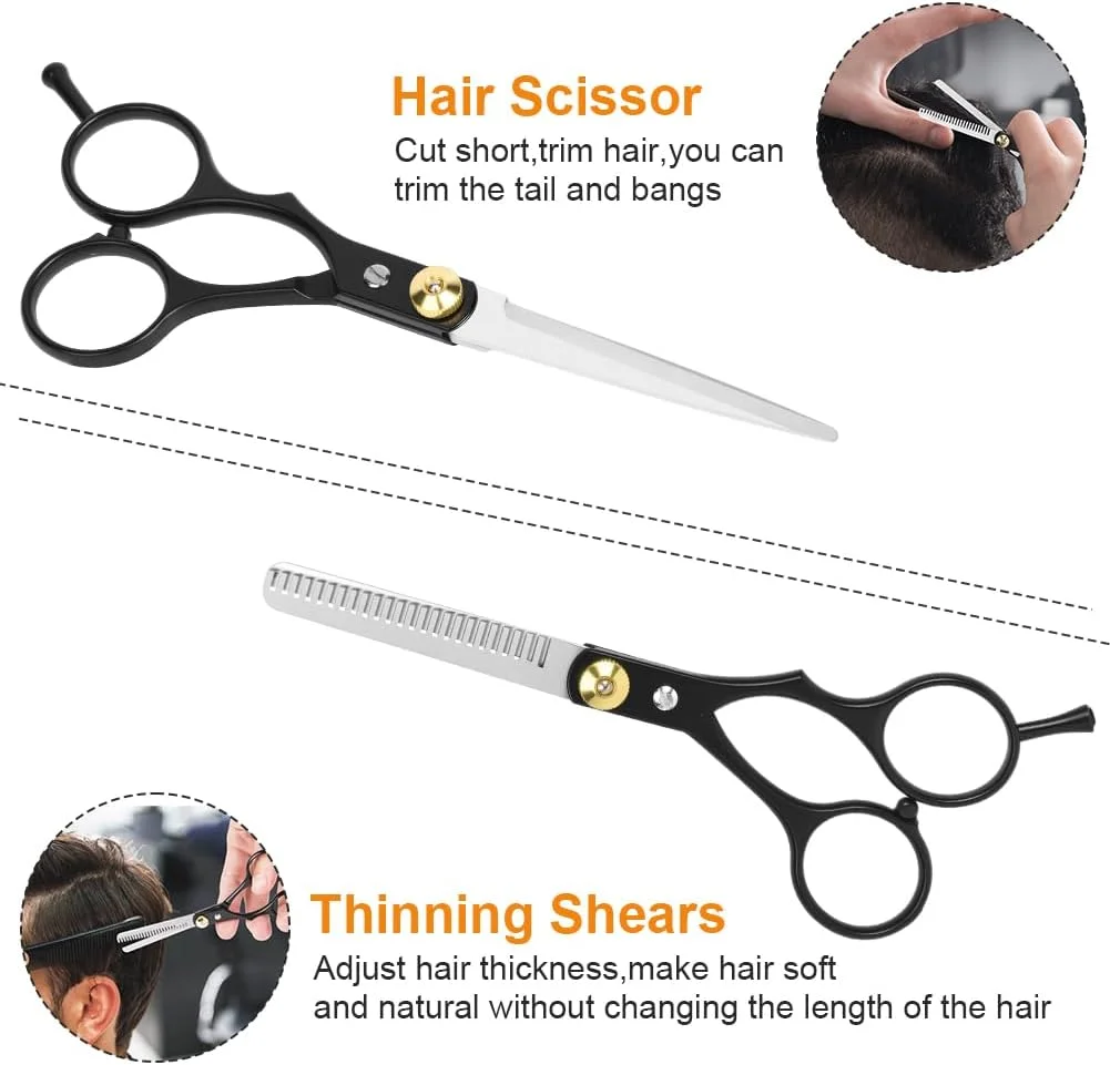 قیچی آرایشگری مو LOPHE، 2 عدد، قیچی پیتاژ حرفه ای قابل تنظیم، ست قیچی مو، قیچی پیتاژ به همراه شانه، قیچی آرایشگری مو برای قیچی ریش، قیچی مو، آرایشگاه قیچی آرایشگری مو LOPHE، 2 عدد، قیچی پیتاژ حرفه ای قابل تنظیم، ست قیچی مو، قیچی پیتاژ به همراه شانه، قیچی آرایشگری مو برای قیچی ریش، قیچی مو، آرایشگاه