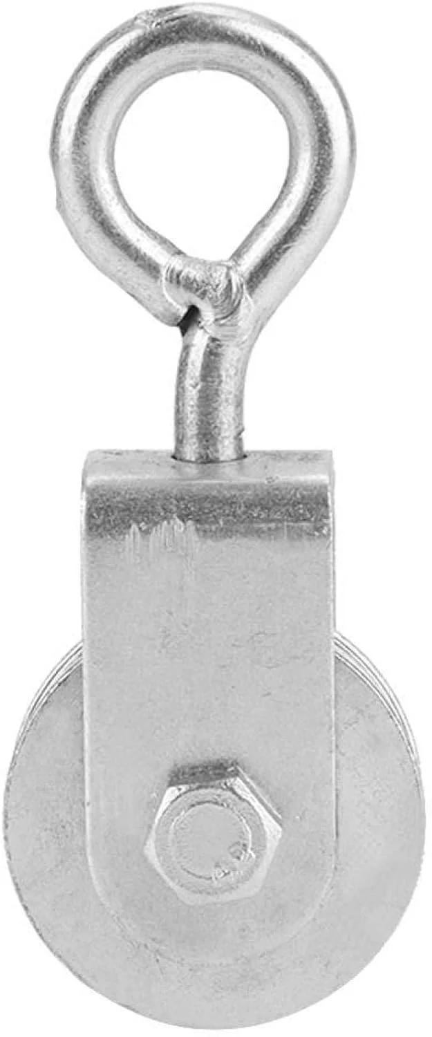 قرقره تکی، ظرفیت بارگیری 0.3 تن، قرقره غلتکی برای سیم بکسل (حلقه نیمه بسته)