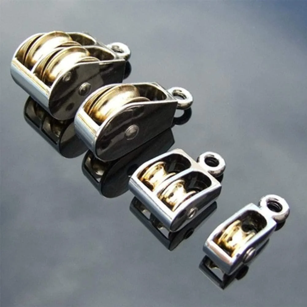 1 عدد قرقره ثابت تکی یا دوتایی 36/52/75 میلی متری آلیاژ روی، لوازم جانبی بالابر و صعود، چرخ دنده