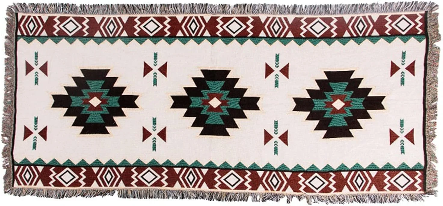 پتو UGFVGYTG مناسب پیک نیک، کمپینگ، روکش مبل، روتختی، پتوی نرم و تزئینی برای منزل و هتل (سفید)