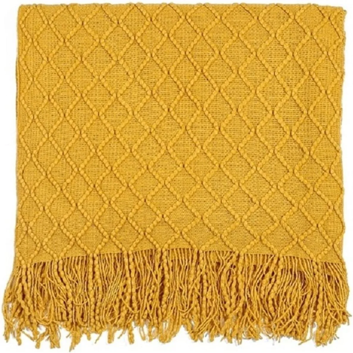 پتو UGFVGYTG، بافتنی، مناسب تخت، مبل، مسافرت، تلویزیون، پتوهای نرم حوله ای، طرح چهارخانه، آویز دیواری (Hortel)