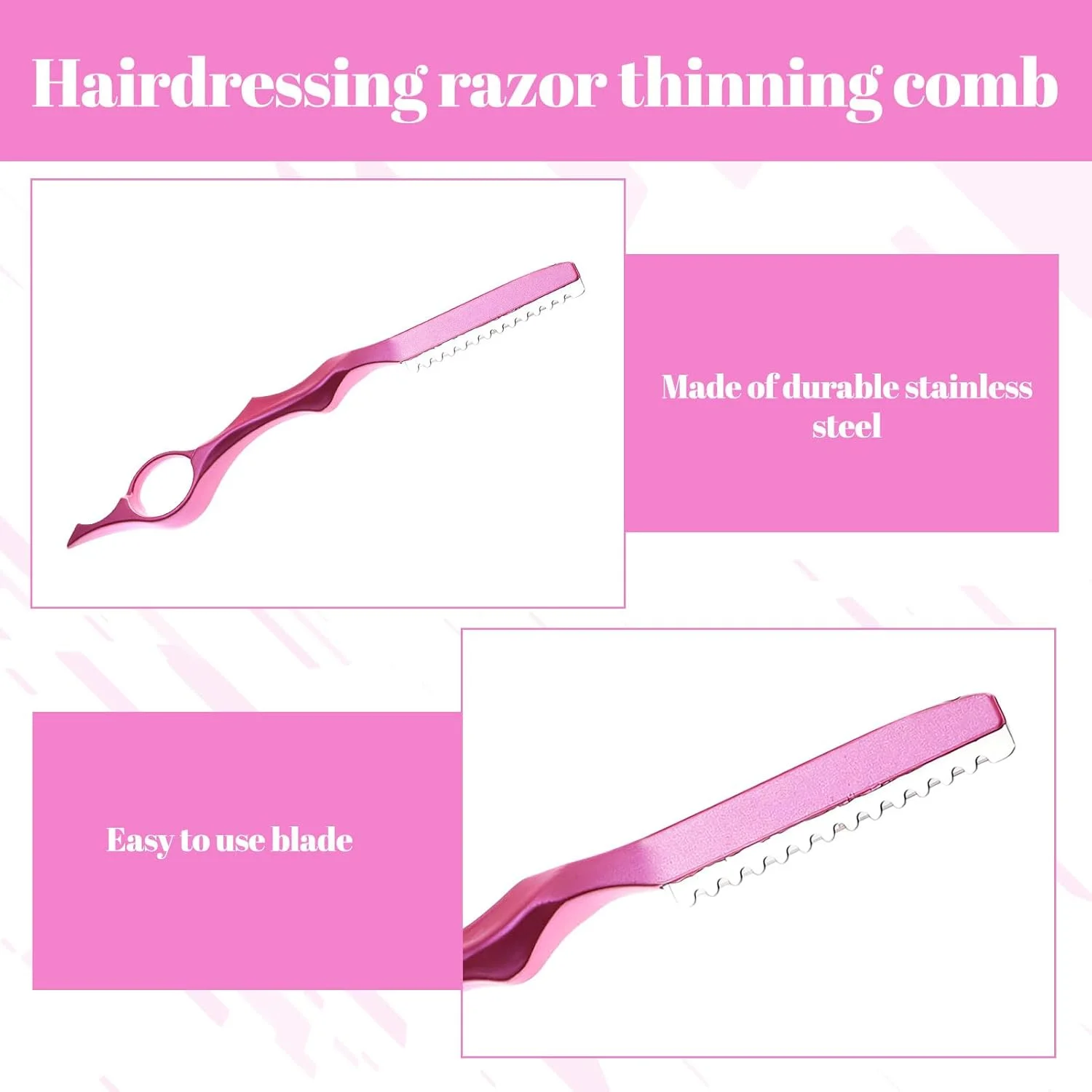 تیغ حالت دهنده مو - 1 عدد شانه پیتاژ، مناسب استفاده در سالن و منزل، قیچی پیتاژ حرفه ای تیغ حالت دهنده مو - 1 عدد شانه پیتاژ، مناسب استفاده در سالن و منزل، قیچی پیتاژ حرفه ای