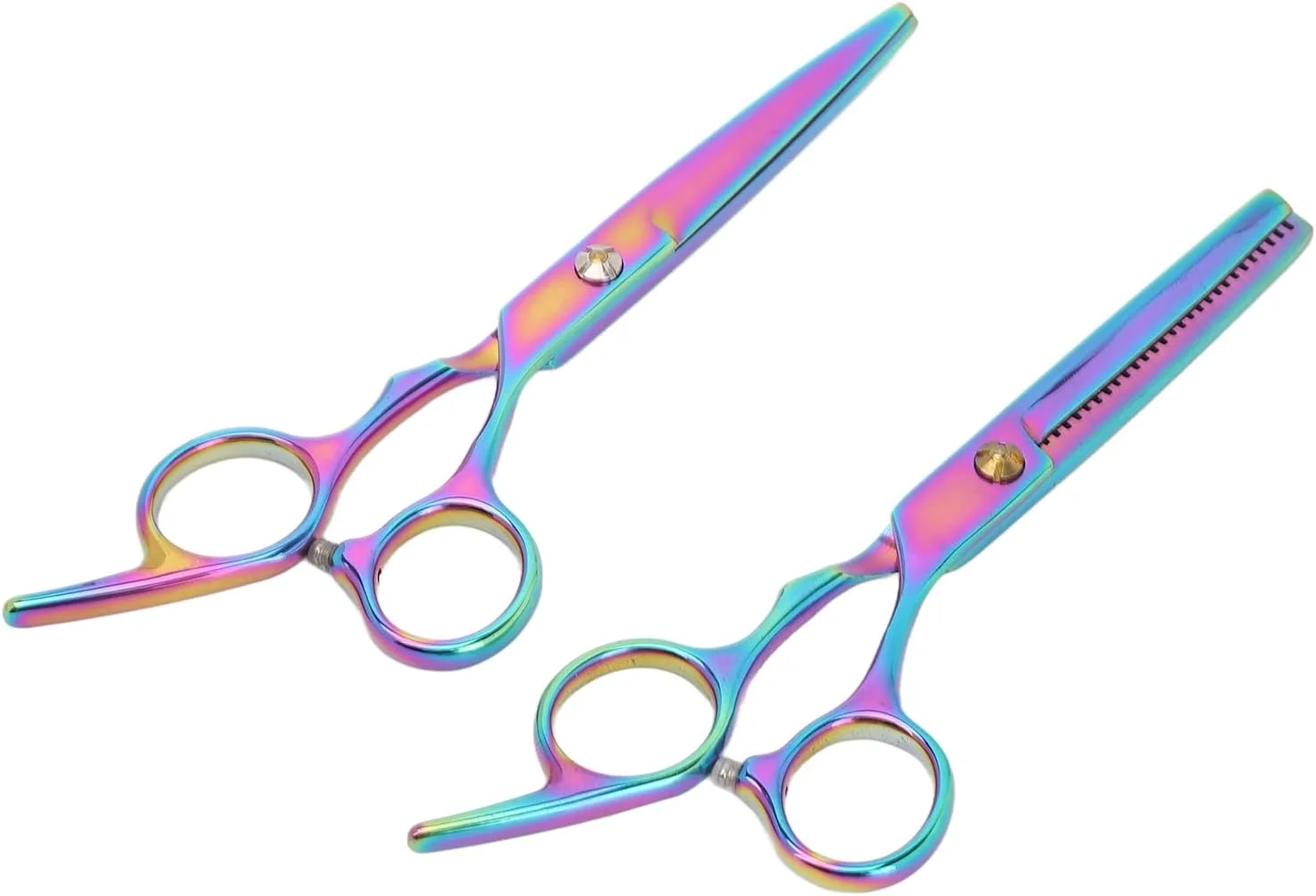 قیچی های کم پشت کننده مو، قیچی آرایشگری 2 عددی با دسته افست مناسب برای سالن قیچی های کم پشت کننده مو، قیچی آرایشگری 2 عددی با دسته افست مناسب برای سالن