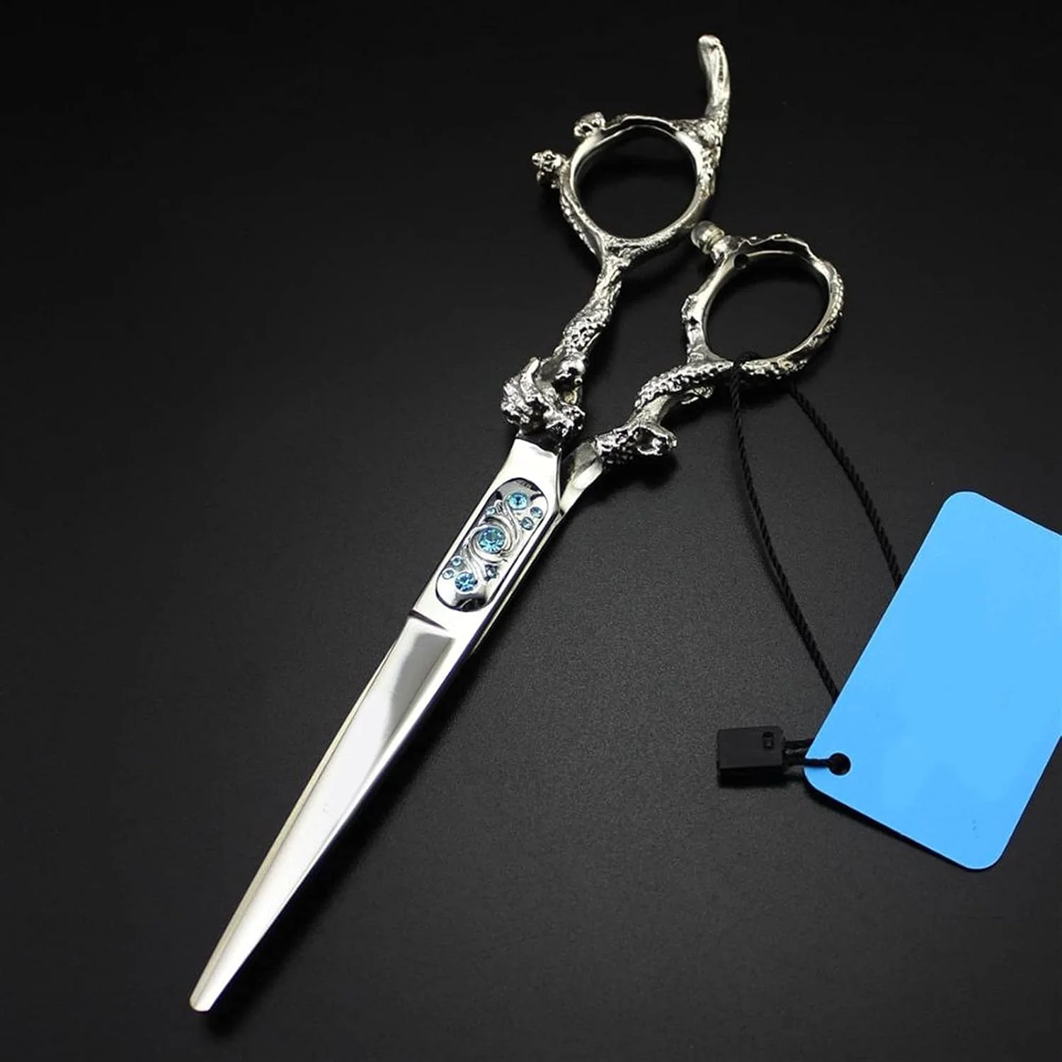 قیچی آرایشگری دسته آبی، قیچی کوتاهی مو، قیچی پیتاژ، قیچی آرایشگری، پیتاژ قیچی آرایشگری دسته آبی، قیچی کوتاهی مو، قیچی پیتاژ، قیچی آرایشگری، پیتاژ