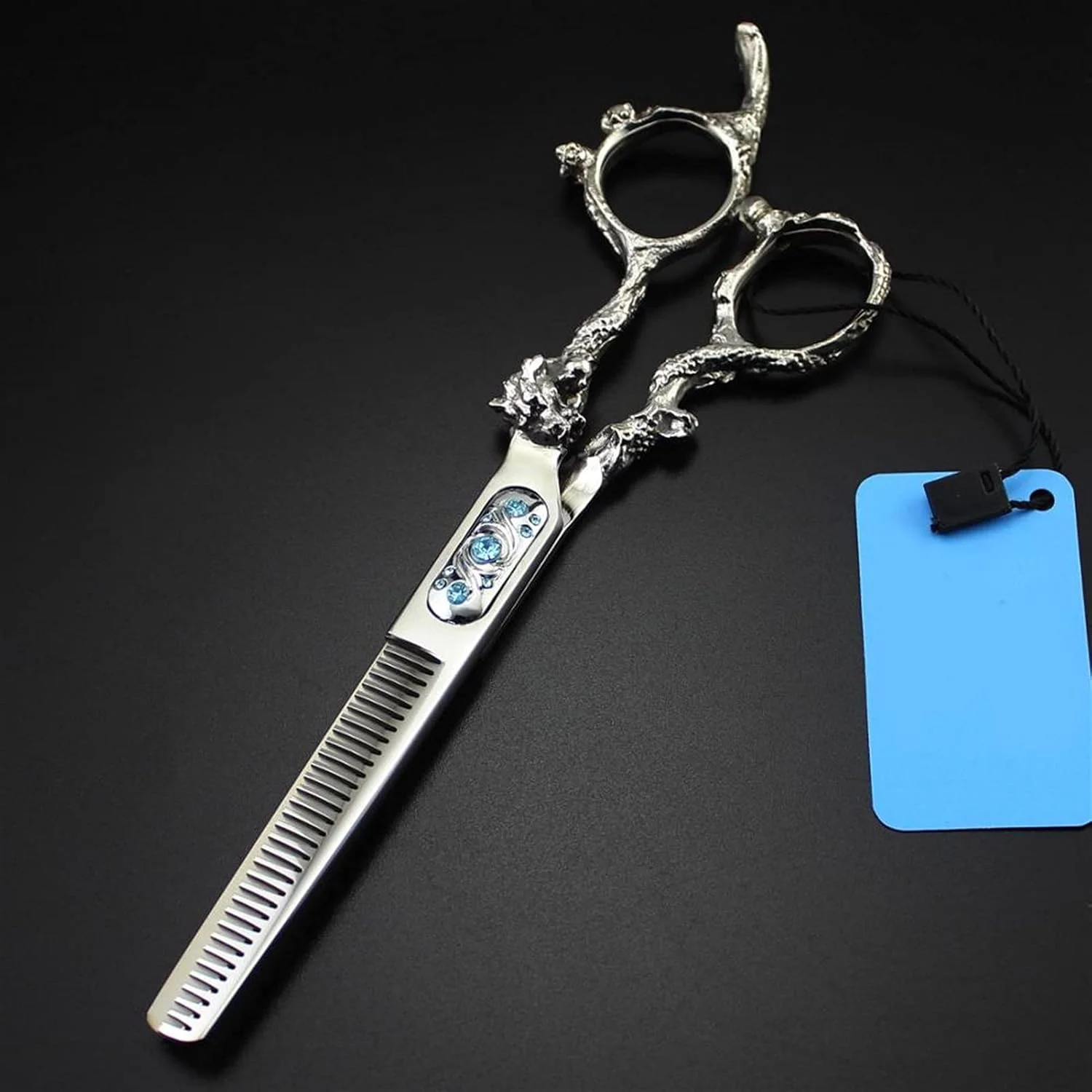 قیچی آرایشگری دسته آبی، قیچی کوتاهی مو، قیچی پیتاژ، قیچی آرایشگری، پیتاژ قیچی آرایشگری دسته آبی، قیچی کوتاهی مو، قیچی پیتاژ، قیچی آرایشگری، پیتاژ