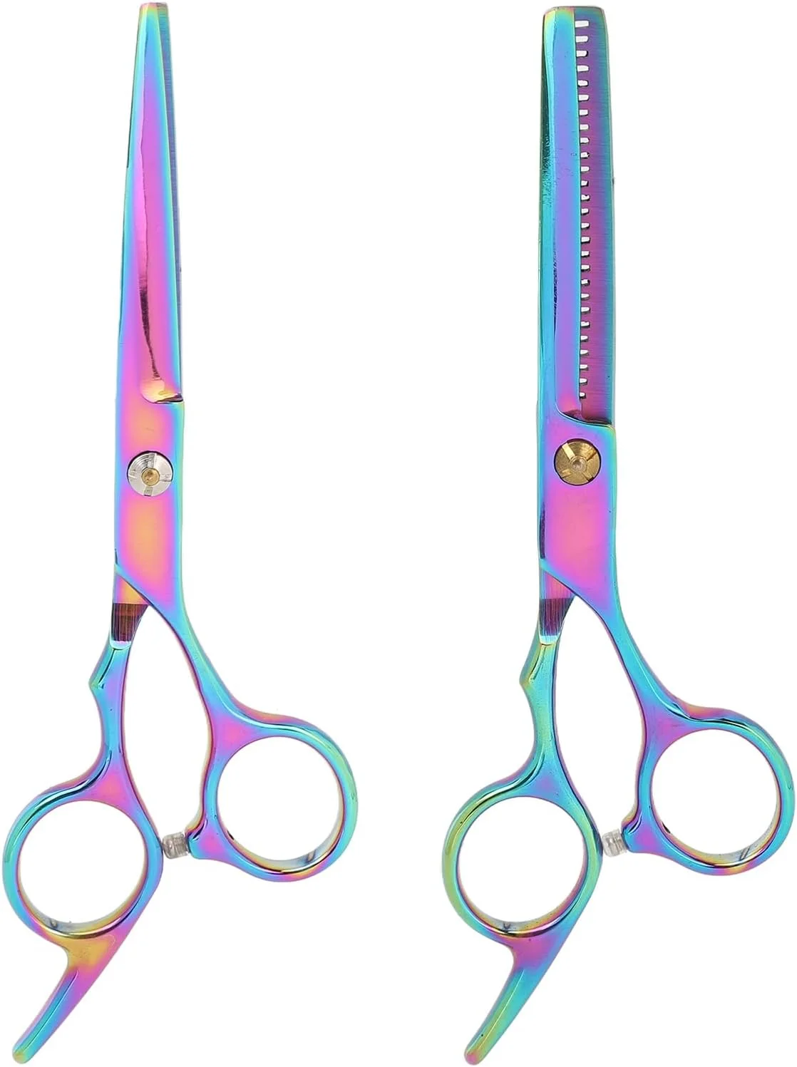 قیچی های کم پشت کننده مو، قیچی آرایشگری 2 عددی با دسته افست مناسب برای سالن قیچی های کم پشت کننده مو، قیچی آرایشگری 2 عددی با دسته افست مناسب برای سالن