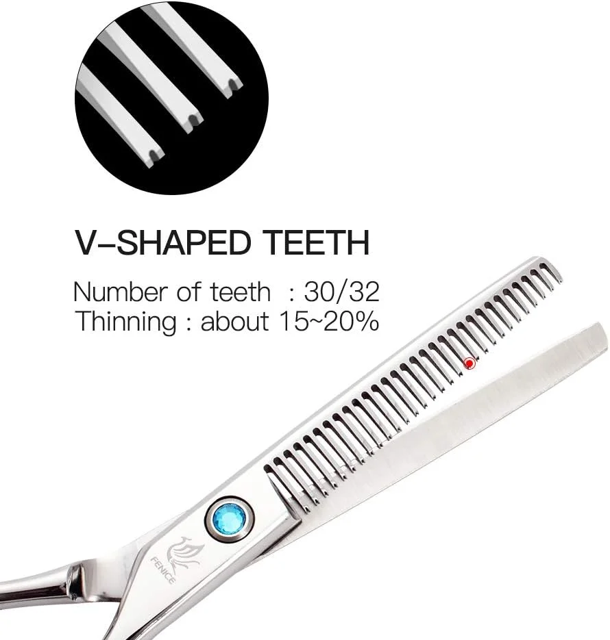 قیچی پیتاژ مو فنیس پیک 6.0 اینچ، ابزار حرفه ای آرایشگری و پیرایش مو قیچی پیتاژ مو فنیس پیک 6.0 اینچ، ابزار حرفه ای آرایشگری و پیرایش مو