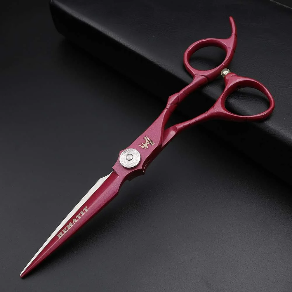 مجموعه قیچی آرایشگری جیکوج، شامل قیچی برش و قیچی پیتاژ، مناسب برای آرایشگاه ها و ابزار حالت دهی مو (رنگ: قرمز) مجموعه قیچی آرایشگری جیکوج، شامل قیچی برش و قیچی پیتاژ، مناسب برای آرایشگاه ها و ابزار حالت دهی مو (رنگ: قرمز)