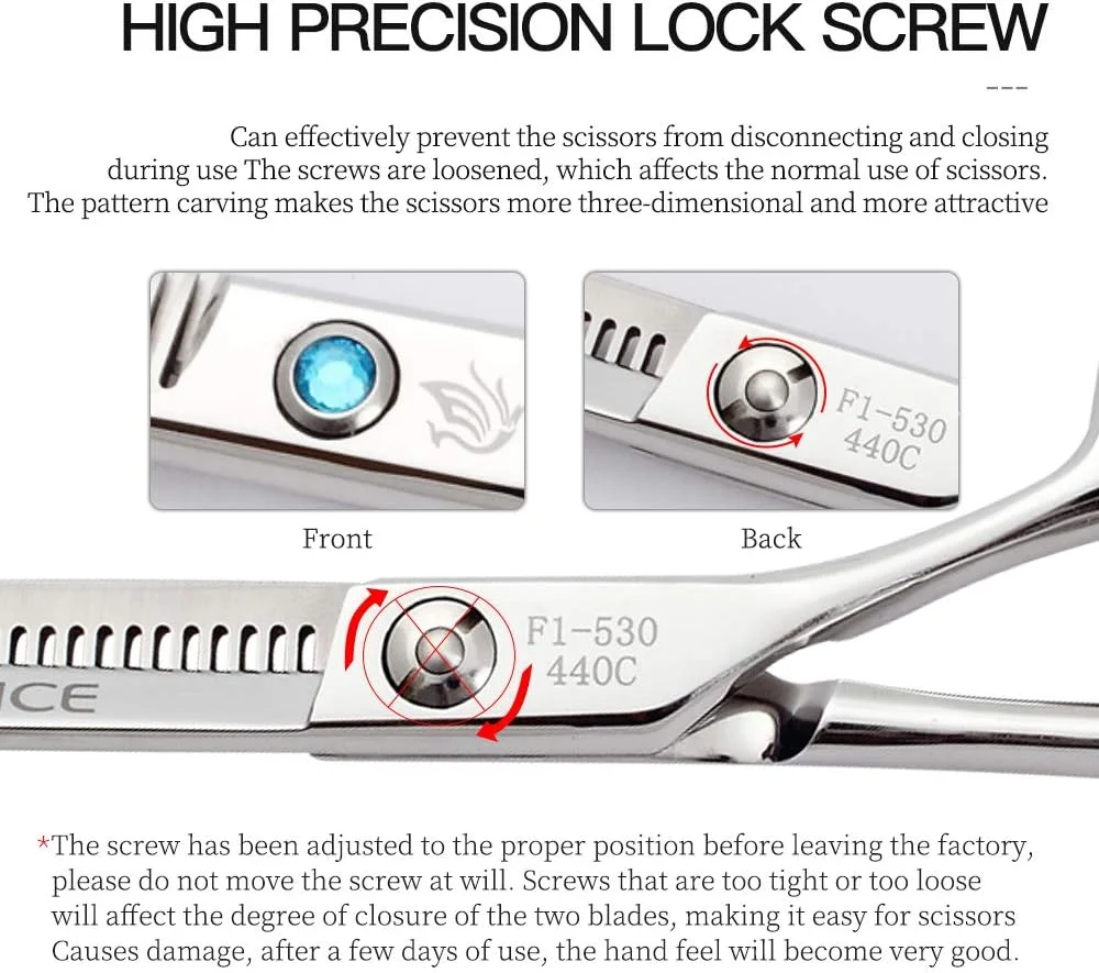 قیچی پیتاژ مو فنیس پیک 6.0 اینچ، ابزار حرفه ای آرایشگری و پیرایش مو قیچی پیتاژ مو فنیس پیک 6.0 اینچ، ابزار حرفه ای آرایشگری و پیرایش مو