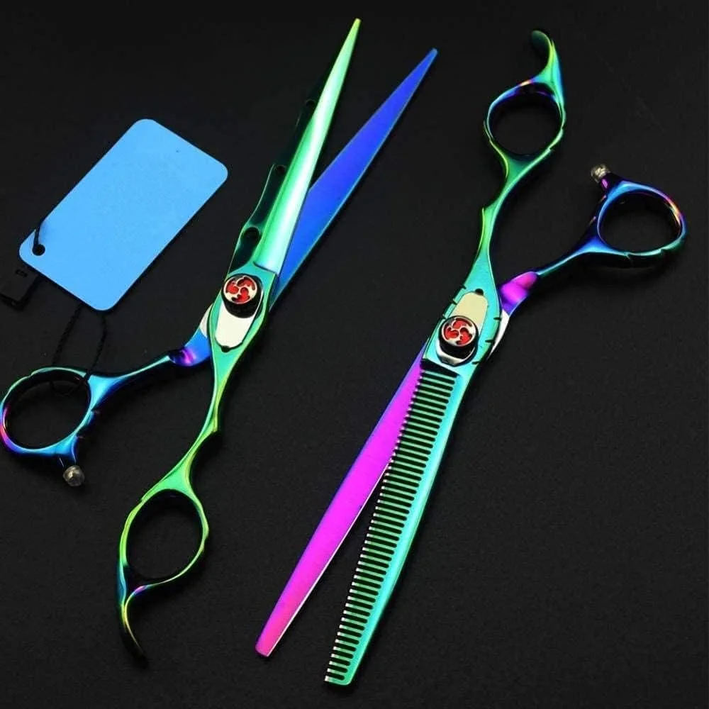 قیچی آرایشگری و قیچی پیتاژ مو، تجهیزات حرفه ای آرایشگاه، مناسب برای آرایشگران و استفاده شخصی، مدل flatcut 7 اینچ (سایز: ست 7 اینچی) قیچی آرایشگری و قیچی پیتاژ مو، تجهیزات حرفه ای آرایشگاه، مناسب برای آرایشگران و استفاده شخصی، مدل flatcut 7 اینچ (سایز: ست 7 اینچی)