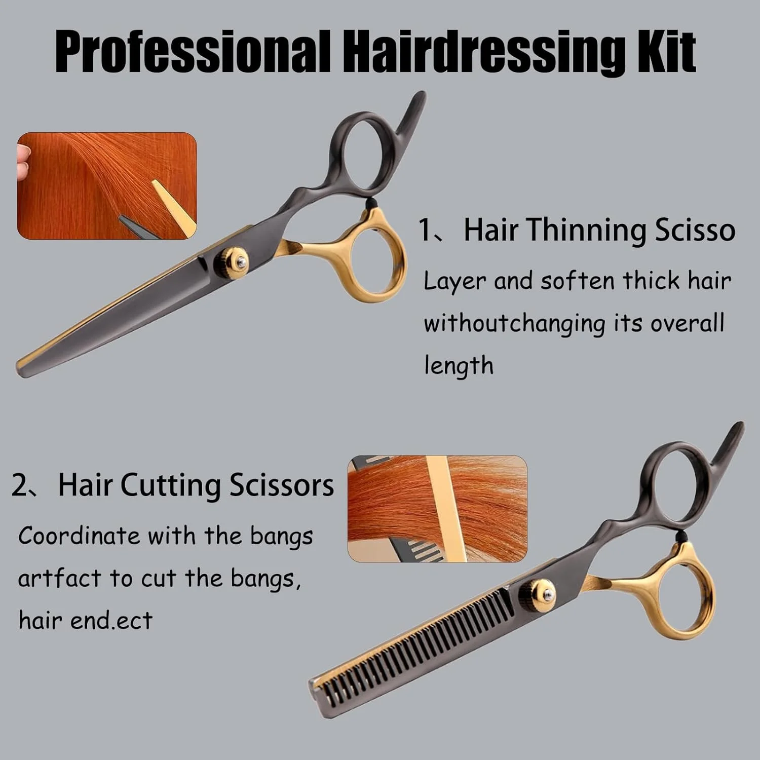 ست قیچی آرایشگری دو تکه، قیچی حرفه ای اصلاح مو، قیچی مو، قیچی های پیتاژ استیل ضد زنگ برای مردان، زنان، کودکان، سالن، آرایشگر، حیوانات خانگی، خانه ست قیچی آرایشگری دو تکه، قیچی حرفه ای اصلاح مو، قیچی مو، قیچی های پیتاژ استیل ضد زنگ برای مردان، زنان، کودکان، سالن، آرایشگر، حیوانات خانگی، خانه