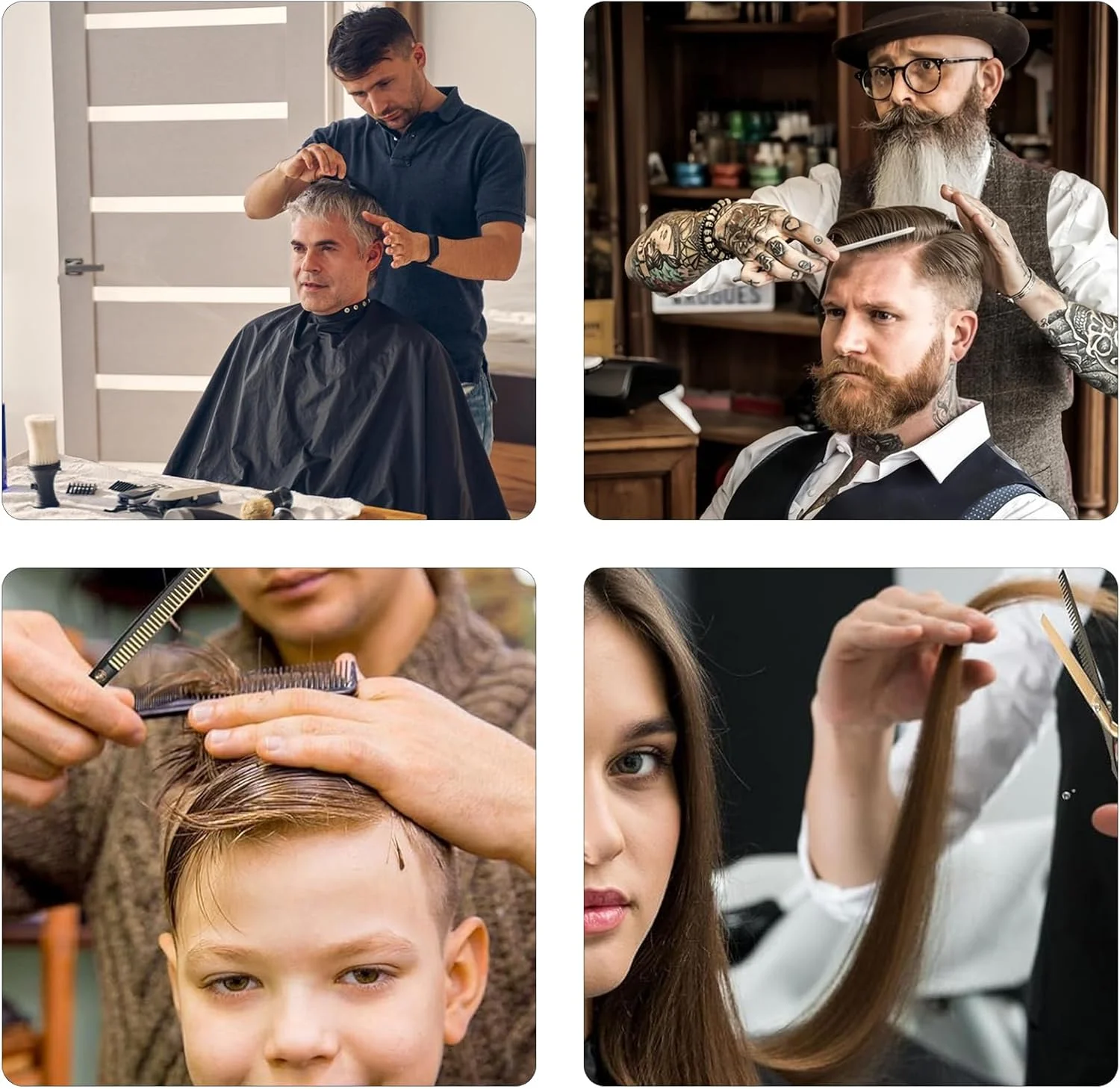 ست قیچی آرایشگری دو تکه، قیچی حرفه ای اصلاح مو، قیچی مو، قیچی های پیتاژ استیل ضد زنگ برای مردان، زنان، کودکان، سالن، آرایشگر، حیوانات خانگی، خانه ست قیچی آرایشگری دو تکه، قیچی حرفه ای اصلاح مو، قیچی مو، قیچی های پیتاژ استیل ضد زنگ برای مردان، زنان، کودکان، سالن، آرایشگر، حیوانات خانگی، خانه