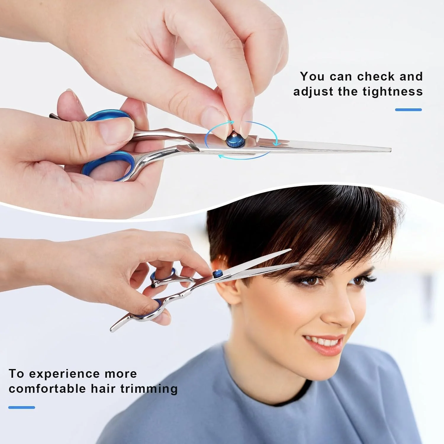 قیچی آرایشگری و قیچی پیتاژ، قیچی آرایشگری حرفه ای استیل ضد زنگ 6.5 اینچی با تیغه های تیز، قیچی آرایشگری ارگونومیک برای موی مردان، زنان، کودکان و حیوانات خانگی قیچی آرایشگری و قیچی پیتاژ، قیچی آرایشگری حرفه ای استیل ضد زنگ 6.5 اینچی با تیغه های تیز، قیچی آرایشگری ارگونومیک برای موی مردان، زنان، کودکان و حیوانات خانگی