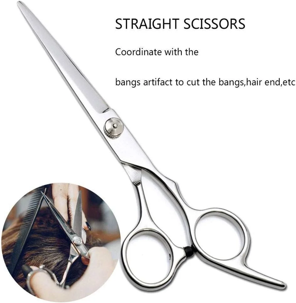 ست قیچی پیتاژ مو GBHJJ، کیت قیچی آرایشگری، قیچی اصلاح مو، قیچی پیتاژ با پیچ قابل تنظیم، سبک و تیز، A ست قیچی پیتاژ مو GBHJJ، کیت قیچی آرایشگری، قیچی اصلاح مو، قیچی پیتاژ با پیچ قابل تنظیم، سبک و تیز، A