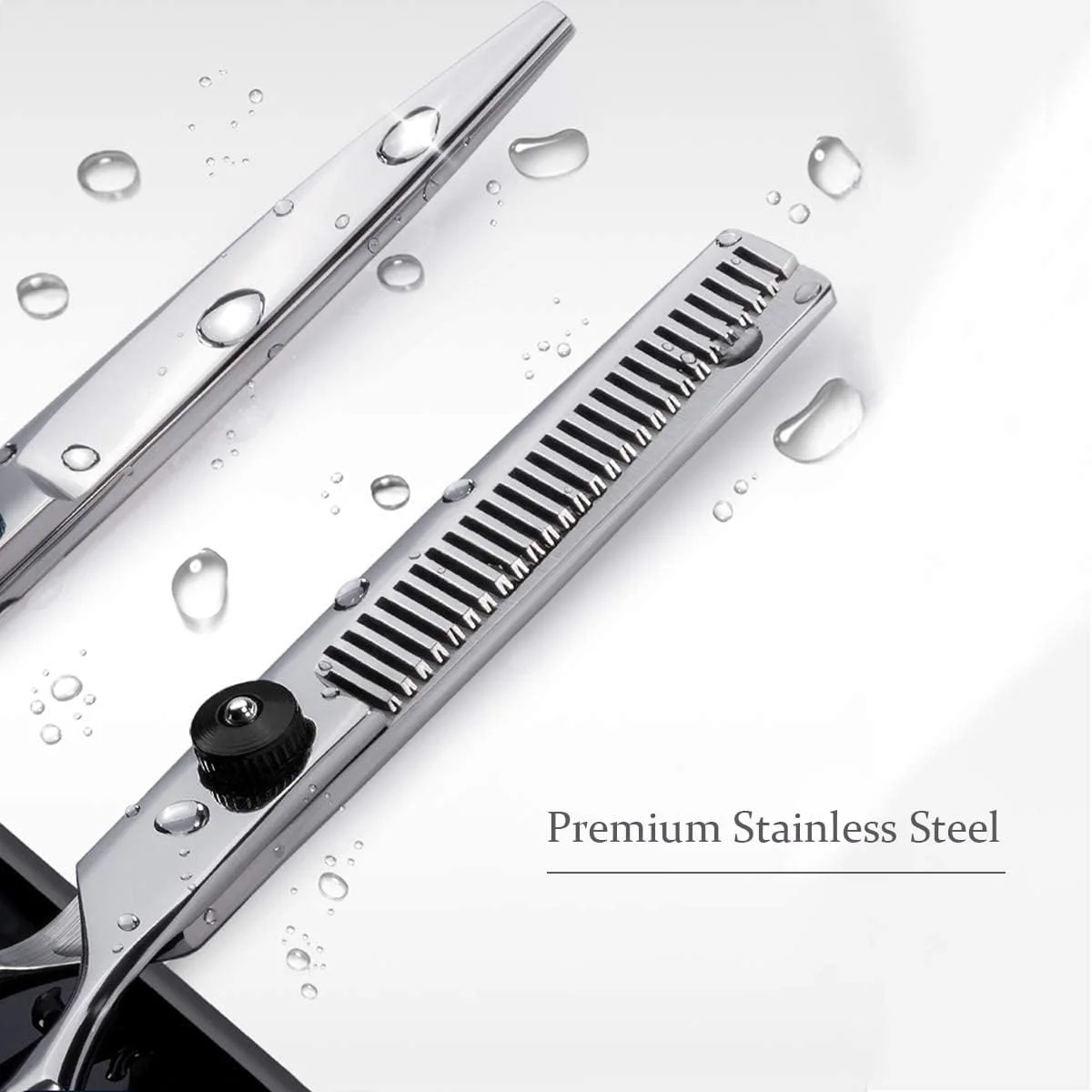 قیچی پیتاژ حرفه ای مو Fcysy، 6 اینچ، قیچی بافت دهنده آرایشگری، استیل ضد زنگ نقره ای، دو طرفه، 1 عدد