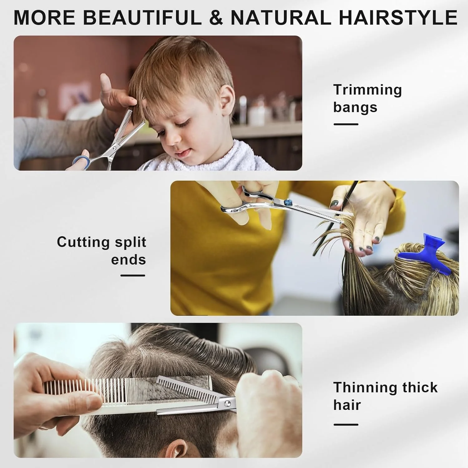 قیچی آرایشگری و قیچی پیتاژ، قیچی آرایشگری حرفه ای استیل ضد زنگ 6.5 اینچی با تیغه های تیز، قیچی آرایشگری ارگونومیک برای موی مردان، زنان، کودکان و حیوانات خانگی قیچی آرایشگری و قیچی پیتاژ، قیچی آرایشگری حرفه ای استیل ضد زنگ 6.5 اینچی با تیغه های تیز، قیچی آرایشگری ارگونومیک برای موی مردان، زنان، کودکان و حیوانات خانگی