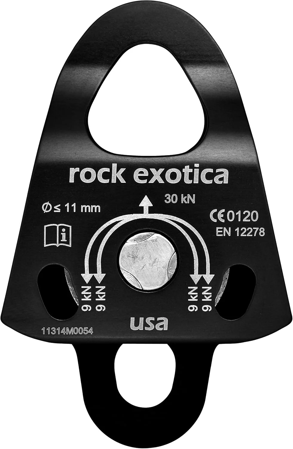 قرقره دوطرفه کوچک Rock Exotica مدل Machined، مشکی