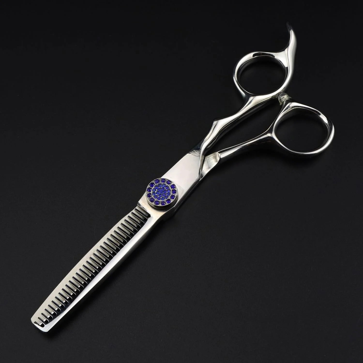Hair Cutting Scissors, 6 Inch Professional JP 440c Steel Blue Gem Hair Scissors Haircut Thinning Barber Hair Cutting Shears Hairdresser Scissors,Thinning Scissor