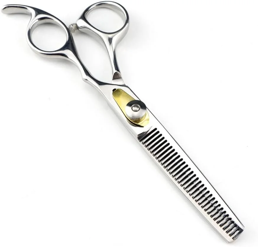 Hair Cutting Scissors, 6 Inch Professional Japan 440c Steel Silver Cut Hair Scissors Haircut Thinning Barber Hair Cutting Shears Hairdresser Scissors,Thinning Scissor