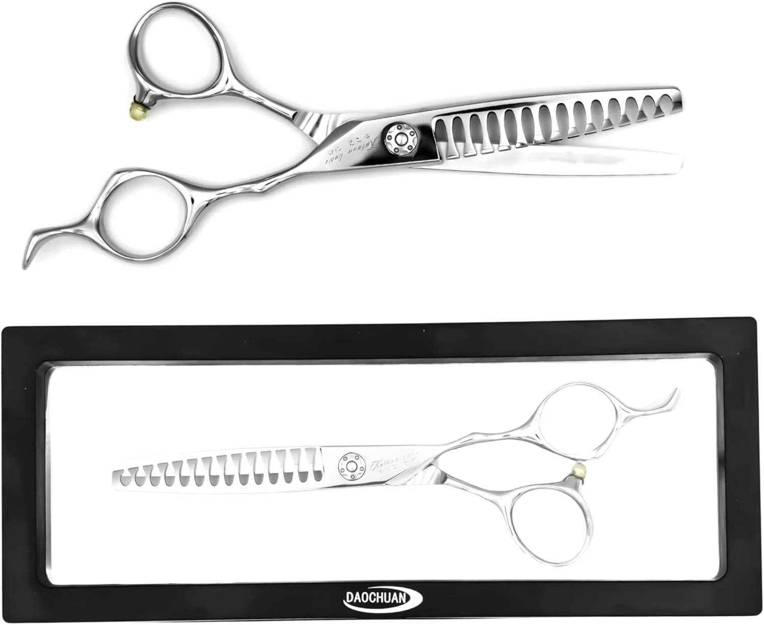 قیچی پیتاژ حرفه ای مو DAOCHUAN، فولاد ضد زنگ ژاپنی، قیچی های ترکیبی دقیق