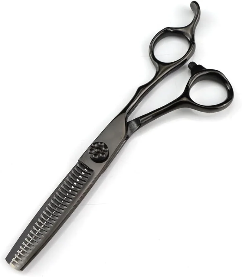 Hair Cutting Shears, 6 Inch Professional JP440c Steel Black Hair Scissors Haircut Cut Scissor Thinning Barber Cutting Shears Hairdresser Scissors,Thinning Scissor