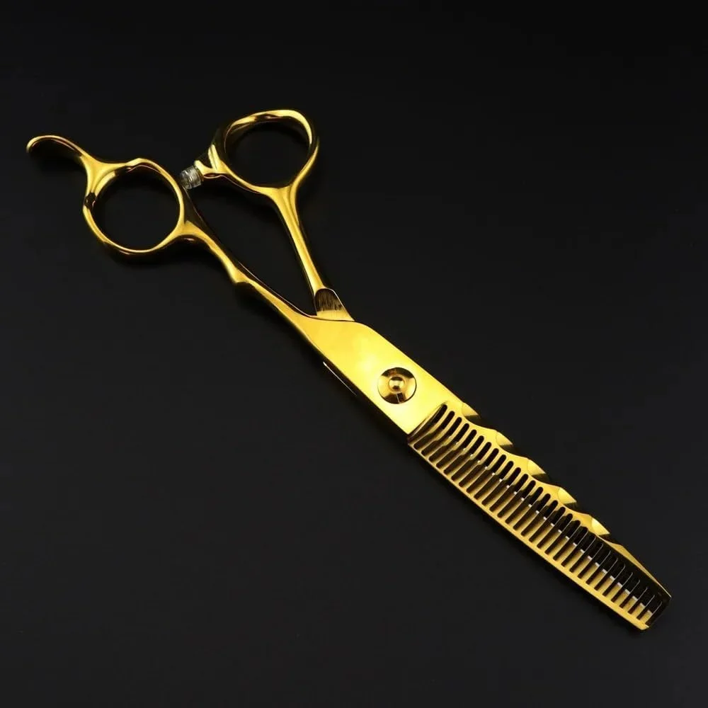 Hair Cutting Shears, 6 Inch Professional JP440c Steel Gold Wave Hair Scissors Haircut Scissor Thinning Barber Cutting Shears Hairdresser Scissors,Thinning Scissor Hair Cutting Shears, 6 Inch Professional JP440c Steel Gold Wave Hair Scissors Haircut Scissor Thinning Barber Cutting Shears Hairdresser Scissors,Thinning Scissor