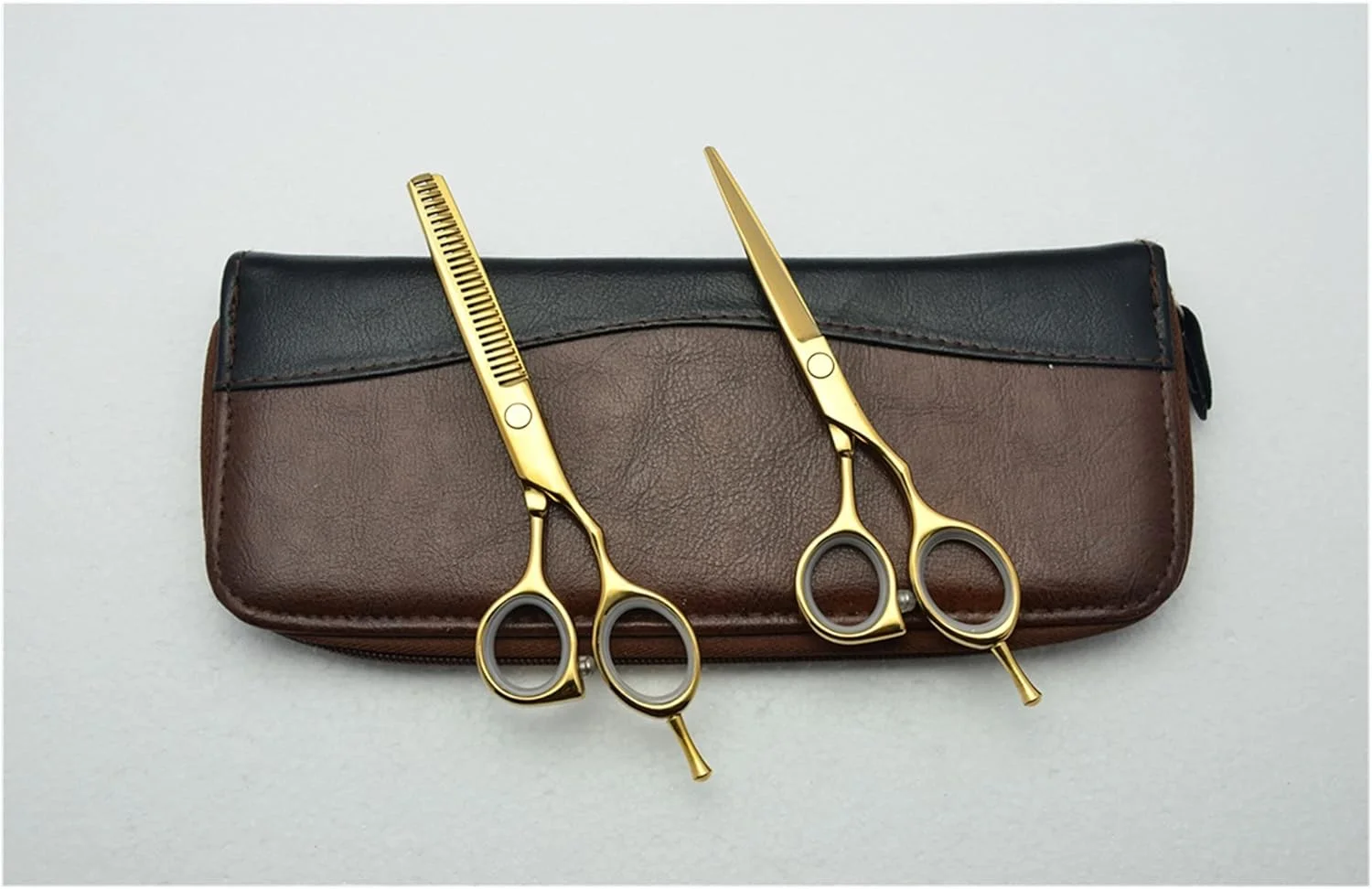 قیچی آرایشگری 5.5 اینچی، قیچی آرایشگری حرفه ای، قیچی پیتاژ، قیچی آرایشگری برای کوتاهی مو - پیتاژ بدون جعبه