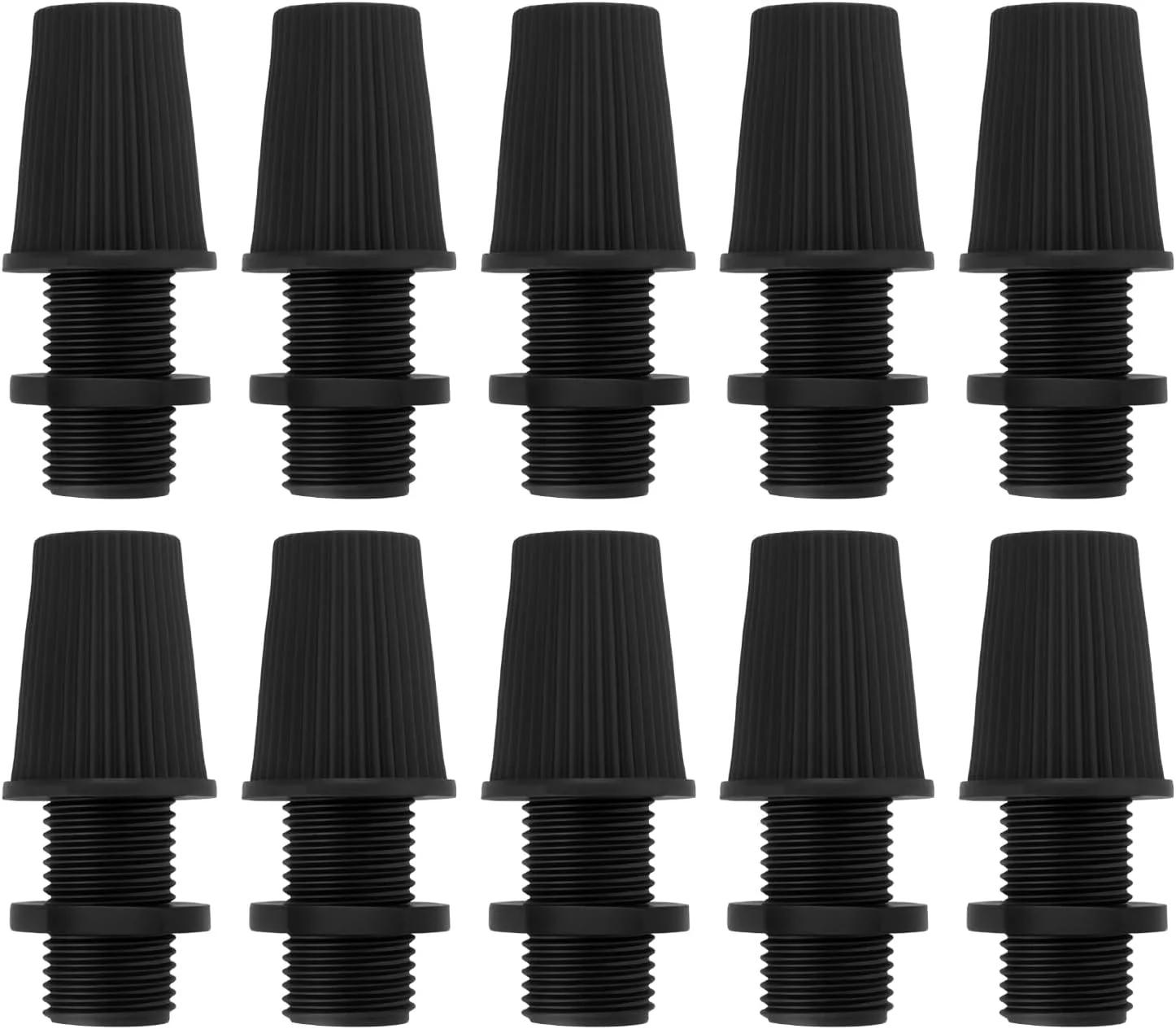 گیره سیم آویز چراغ 10 عددی، قفل پلاستیکی سیم کابل مدل M10x27mm، مناسب برای کابل هایی با سطح مقطع 7mm، مشکی