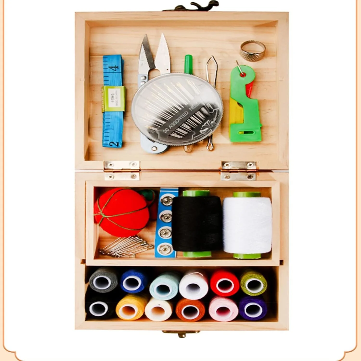 سبد خیاطی، جعبه خیاطی تاشو، جعبه نگهداری سبد دو طبقه، حمل آسان، جعبه سبد لوازم خیاطی با محفظه (رنگ: زرد، سایز: 14.5x13.5x8 سانتی متر) سبد خیاطی، جعبه خیاطی تاشو، جعبه نگهداری سبد دو طبقه، حمل آسان، جعبه سبد لوازم خیاطی با محفظه (رنگ: زرد، سایز: 14.5x13.5x8 سانتی متر)