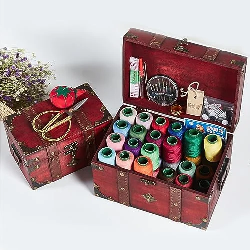 جعبه خیاطی، جعبه خیاطی چوبی جامد، سبدهای بزرگ سازمان دهنده سبد خیاطی با لوازم جانبی خیاطی کاربردی و مفید مجموعه کیت خیاطی قابل حمل جعبه خیاطی، جعبه خیاطی چوبی جامد، سبدهای بزرگ سازمان دهنده سبد خیاطی با لوازم جانبی خیاطی کاربردی و مفید مجموعه کیت خیاطی قابل حمل