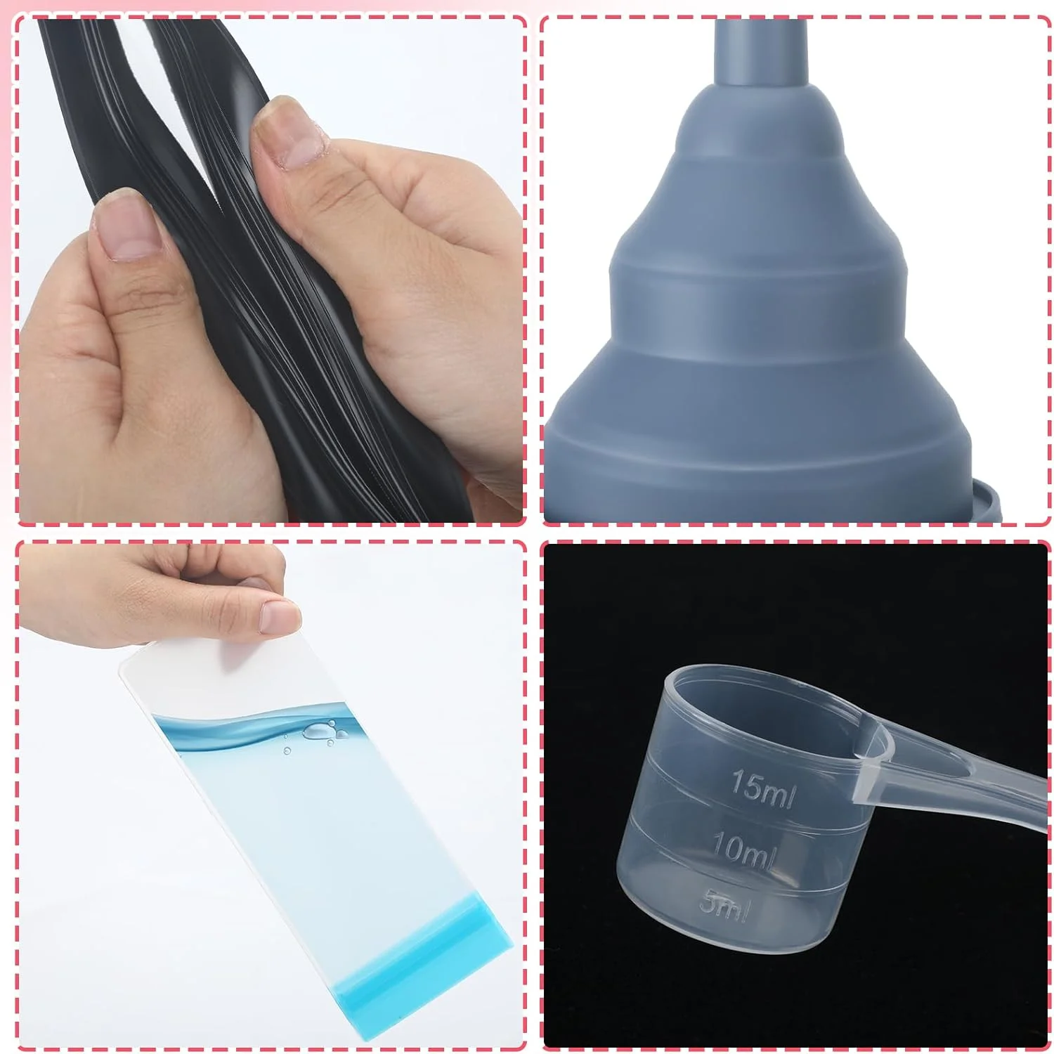 ست مسافرتی پودر پروتئین Cosblank شامل ۲۱ قطعه، ظروف تک دوز قابل استفاده مجدد، بسته های مکمل پودری، سازمان دهنده مسافرتی قابل حمل، کیف های زیپ دار به همراه قیف، قاشق و برچسب