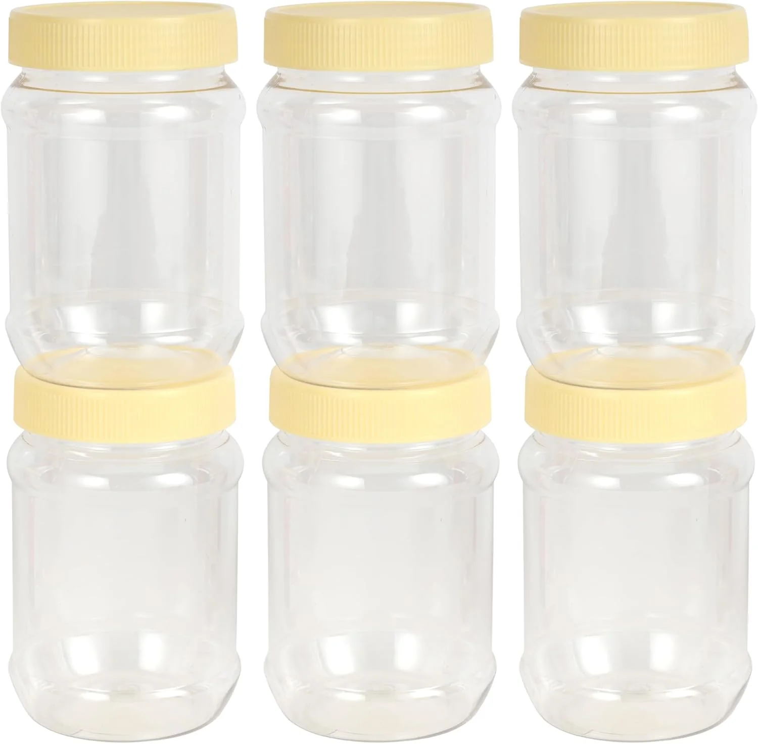 ست ظروف گرد Delcasa DC3317، ظرفیت 500 میلی لیتر، شفاف