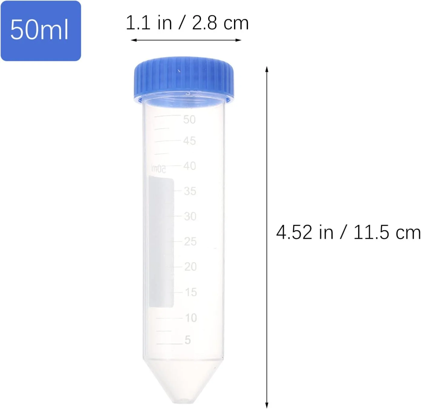 لوله های سانتریفیوژ 50 میلی لیتری، بسته 25 عددی لوله های مخروطی استریل با درب پیچ دار، ظروف پلی پروپیلن مدرج با علامت گذاری، لوله آزمایشگاهی ویال برای آزمایش های علمی آزمایشگاهی لوله های سانتریفیوژ 50 میلی لیتری، بسته 25 عددی لوله های مخروطی استریل با درب پیچ دار، ظروف پلی پروپیلن مدرج با علامت گذاری، لوله آزمایشگاهی ویال برای آزمایش های علمی آزمایشگاهی