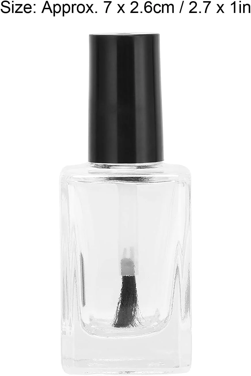 ظرف لاک ناخن Caiqinlen، بطری لاک ناخن با اندازه دوست داشتنی 2.7 X 1 اینچ، بطری شیشه ای شفاف خالی 10 میلی لیتری، حمل آسان برای مسافرت ظرف لاک ناخن Caiqinlen، بطری لاک ناخن با اندازه دوست داشتنی 2.7 X 1 اینچ، بطری شیشه ای شفاف خالی 10 میلی لیتری، حمل آسان برای مسافرت