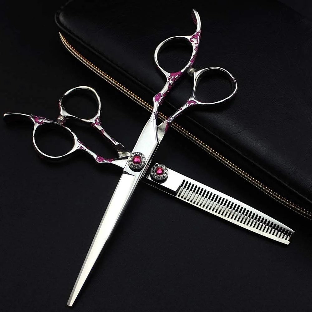 قیچی آرایشگری، ست حرفه ای قیچی اصلاح و پیتاژ مو 7 اینچ (ست 6.5 اینچی)، قیچی آرایشگری قیچی آرایشگری، ست حرفه ای قیچی اصلاح و پیتاژ مو 7 اینچ (ست 6.5 اینچی)، قیچی آرایشگری