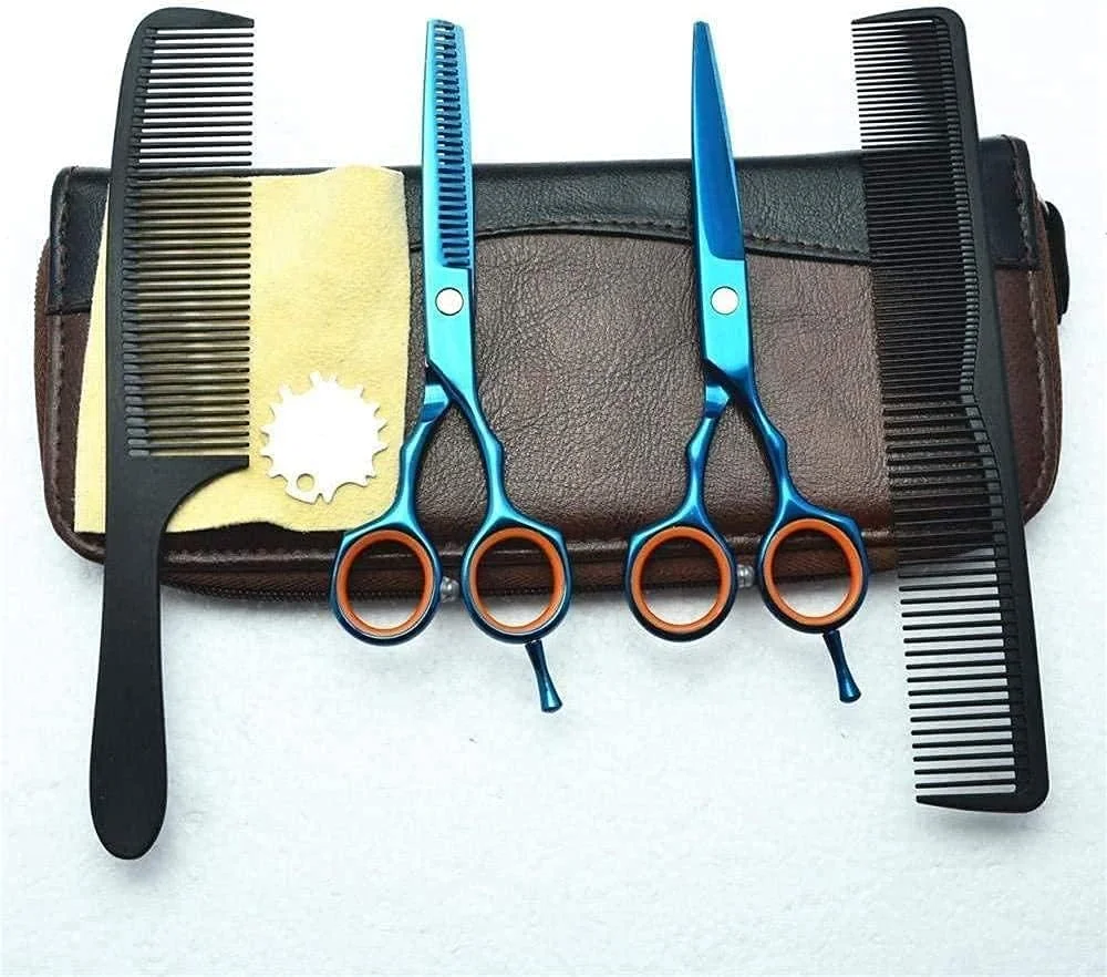 قیچی آرایشگری مو، آرایش مو حرفه ای نقره ای 6 اینچی طرح برگ بید ساده تک و دوبل مناسب برای استفاده در سالن یا منزل قیچی آرایشگری مو، آرایش مو حرفه ای نقره ای 6 اینچی طرح برگ بید ساده تک و دوبل مناسب برای استفاده در سالن یا منزل