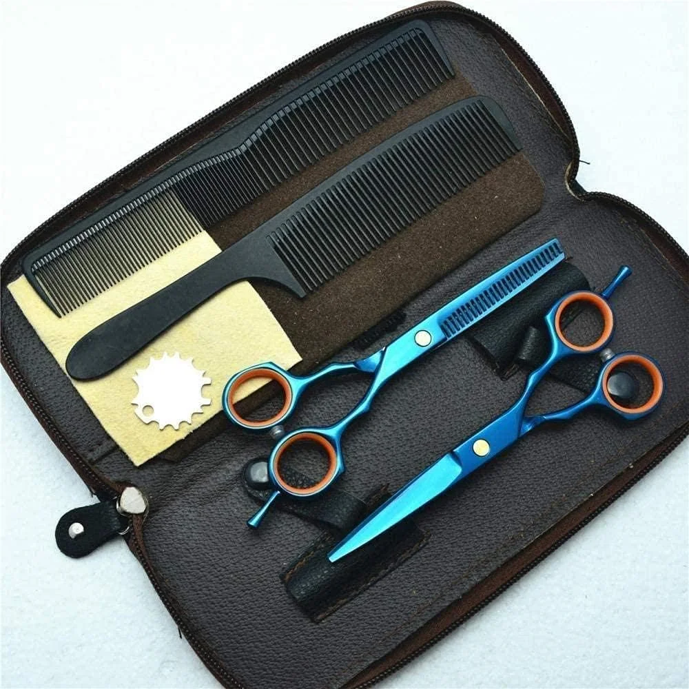 قیچی آرایشگری مو، آرایش مو حرفه ای نقره ای 6 اینچی طرح برگ بید ساده تک و دوبل مناسب برای استفاده در سالن یا منزل قیچی آرایشگری مو، آرایش مو حرفه ای نقره ای 6 اینچی طرح برگ بید ساده تک و دوبل مناسب برای استفاده در سالن یا منزل