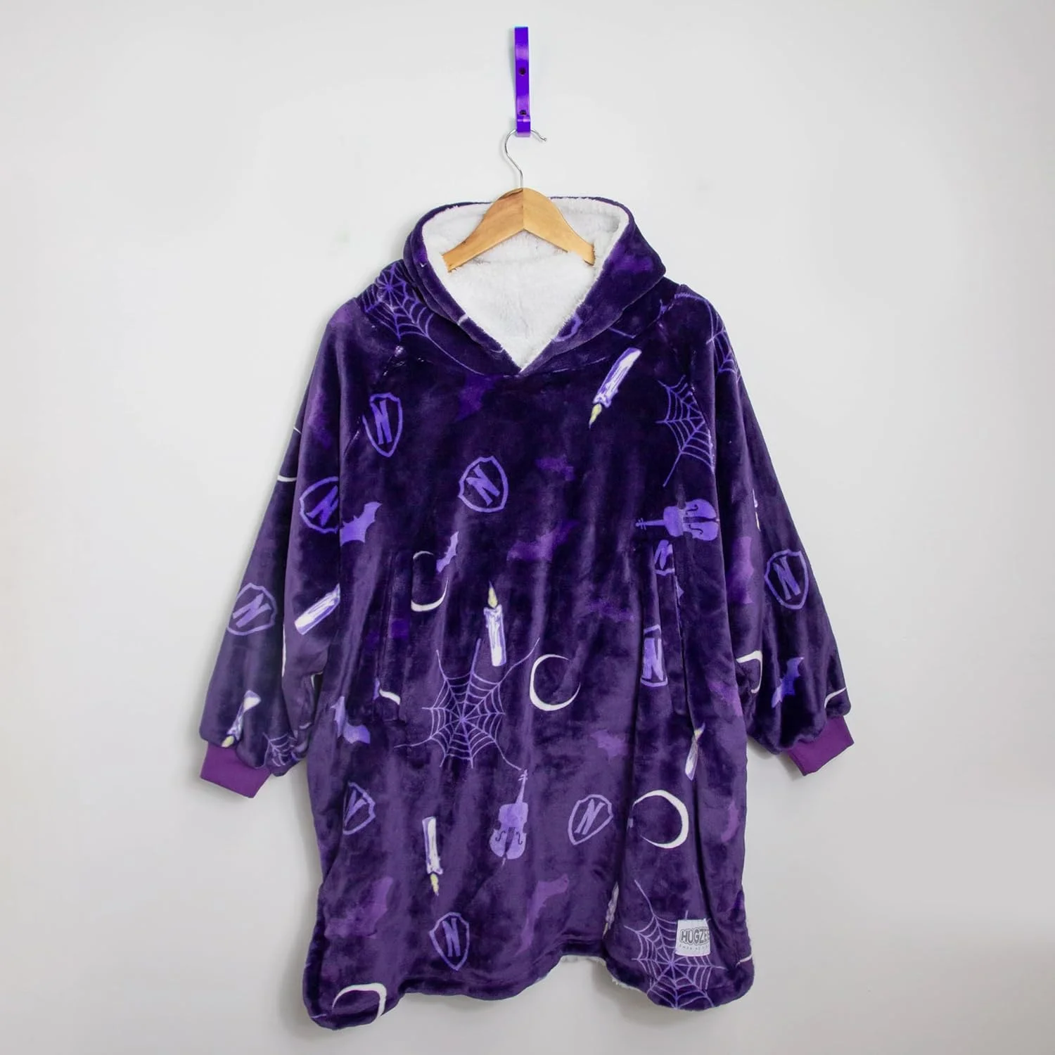 پتو کلاه دار پشمی زنانه Character World مدل Wedddthb002uk، بنفش، 110 x 95 سانتی متر پتو کلاه دار پشمی زنانه Character World مدل Wedddthb002uk، بنفش، 110 x 95 سانتی متر