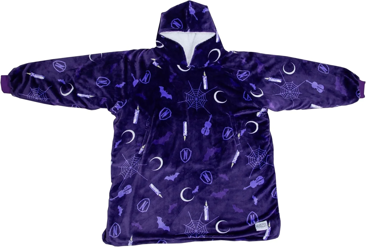 پتو کلاه دار پشمی زنانه Character World مدل Wedddthb002uk، بنفش، 110 x 95 سانتی متر پتو کلاه دار پشمی زنانه Character World مدل Wedddthb002uk، بنفش، 110 x 95 سانتی متر