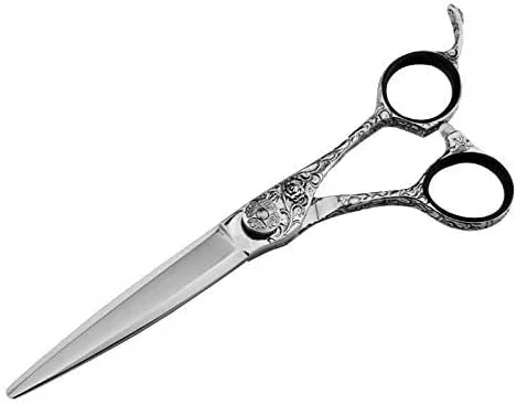 قیچی آرایشگری مو، قیچی اصلاح مو 6 اینچ - استیل ضد زنگ - 1 قیچی مو لبه صاف، قیچی آرایشگری ()