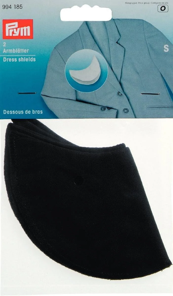 پدهای زیر بغل مشکی Prym 994187 سایز L، پلی استر، L، بسته 2 عددی