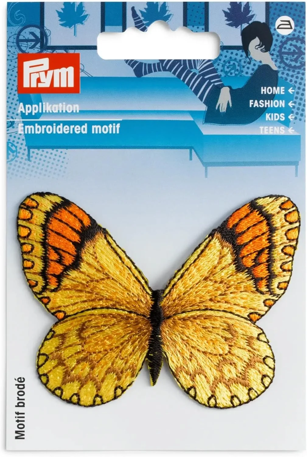 پریم، پروانه زرد، تکه دوزی 1 عددی