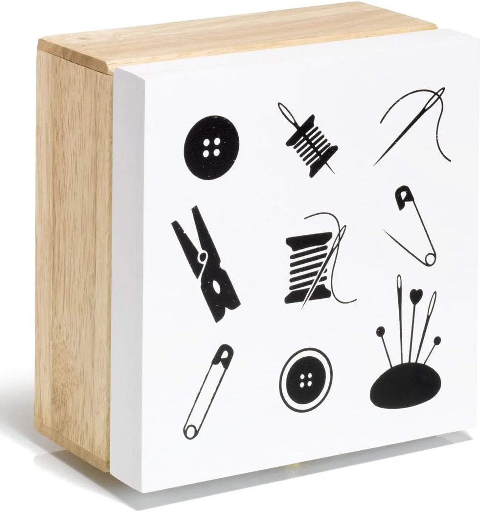 جعبه لوازم خیاطی طرح چوب Prym، چند رنگ، یک سایز
