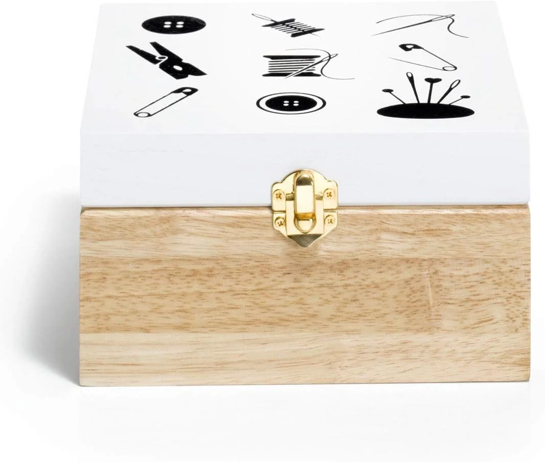 جعبه لوازم خیاطی طرح چوب Prym، چند رنگ، یک سایز جعبه لوازم خیاطی طرح چوب Prym، چند رنگ، یک سایز