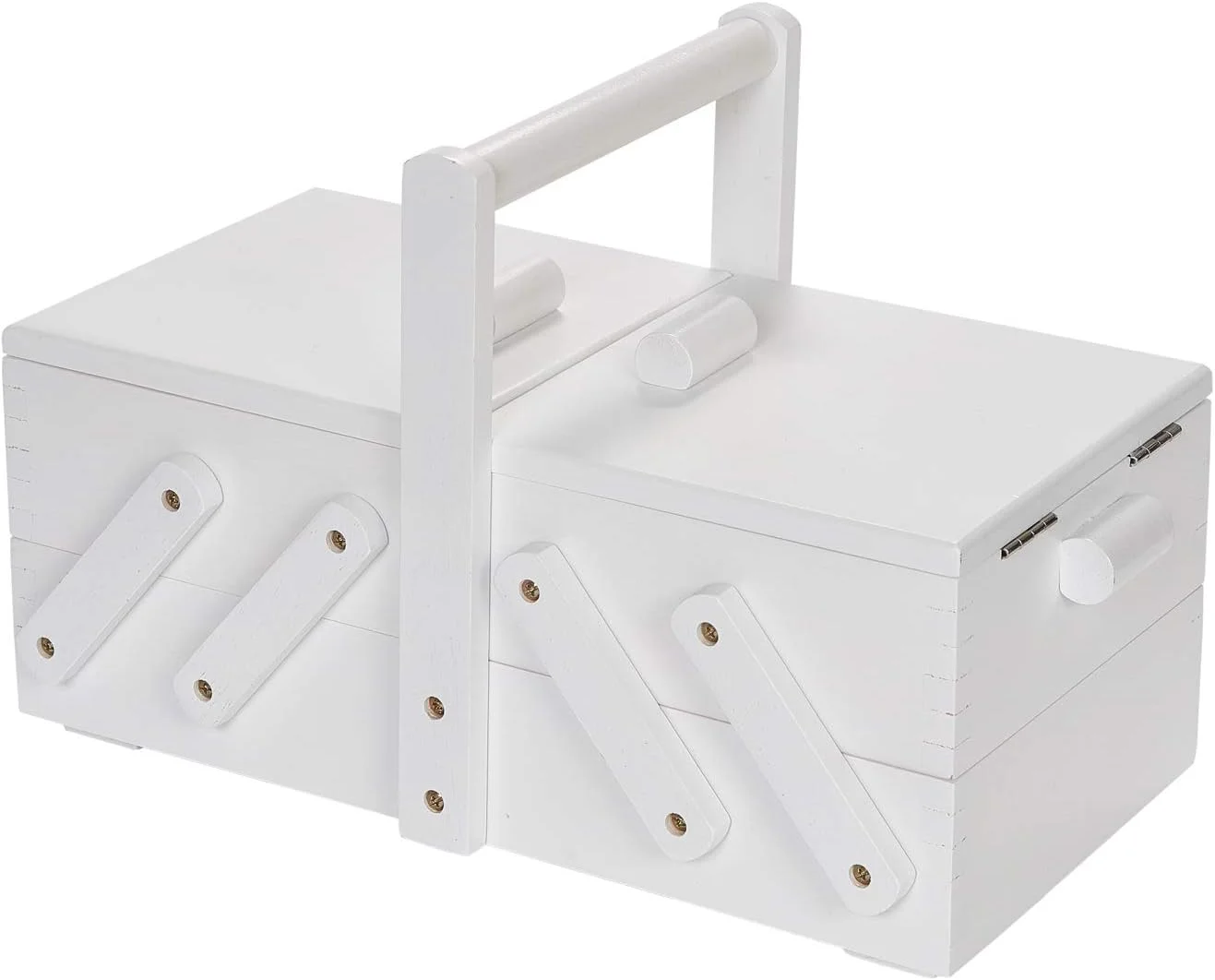 جعبه خیاطی چوبی Prym 612579، سبد خیاطی سفید