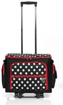 چرخ خیاطی چرخدار Prym 612630 طرح خال خال، مشکی/قرمز/سفید، 44 x 22 x 36 سانتی متر چرخ خیاطی چرخدار Prym 612630 طرح خال خال، مشکی/قرمز/سفید، 44 x 22 x 36 سانتی متر