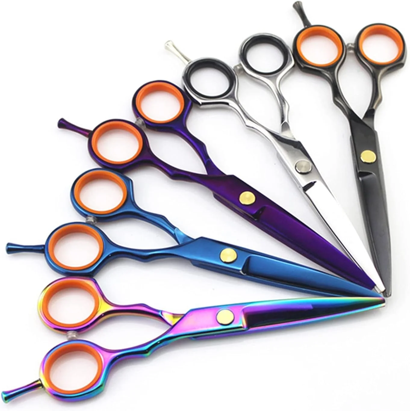 قیچی آرایشگری 5.5 اینچی رنگی، قیچی پیرایش مو، قیچی اصلاح مو، قیچی آرایشگری، ست قیچی آرایشگری صورتی-B قیچی آرایشگری 5.5 اینچی رنگی، قیچی پیرایش مو، قیچی اصلاح مو، قیچی آرایشگری، ست قیچی آرایشگری صورتی-B