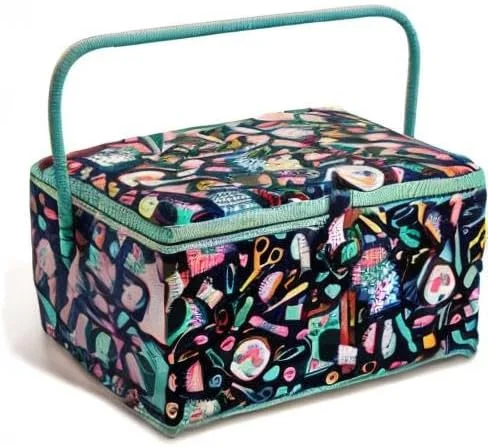 سبد خیاطی پریم 612064، پنبه ای، سرمه ای، سایز واحد